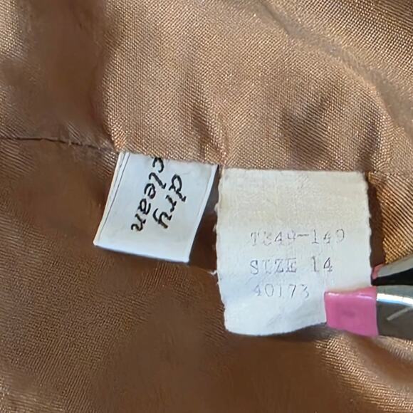 Pendleton Tan Wool Blazer Size 6 Made in USA Vintage - Picture 6 of 8